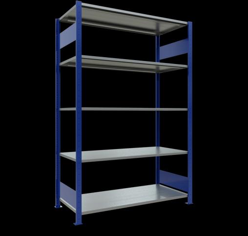 Immagine prodotto Schulte Lagertechnik Sistema di scaffalature di base senza viti MULTIplus150 con ripiani di lunghezza