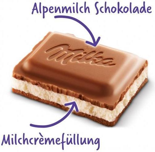 Image du produit Milka Crème de lait des Alpes (100 g)