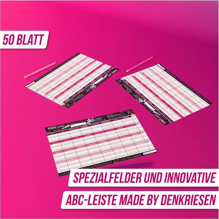 Actual product image Denkriesen STADT LAND VOLLPFOSTEN® A4 - MÄDELSABEND EDTITION - "Männer Verboten" (German)
