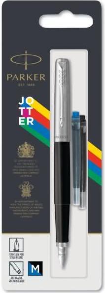 Actual product image Parker Fountain pen JOTTER Originals C.C. M Bl/SW 1er Blis (Stainless steel, Black, 1 x)
