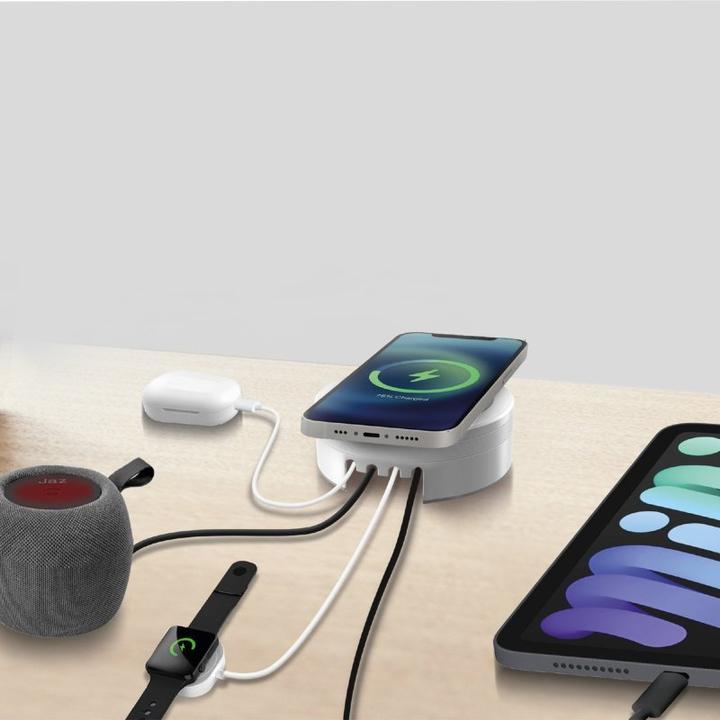 Produktbild SBS Wireless Charger Station 15W 3x USB/USB-C weiá (20 W)