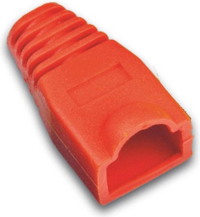 Wirewin Knickschutztülle RJ-45 Rot, 100 Stück (Stecker Tülle)