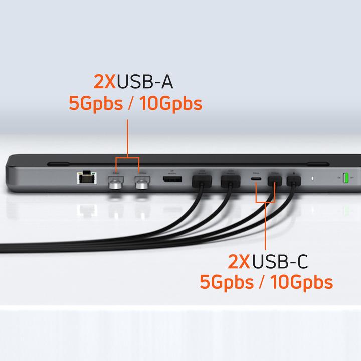 Actual product image Satechi Dual Dock Stand (USB-C, 9 Ports)
