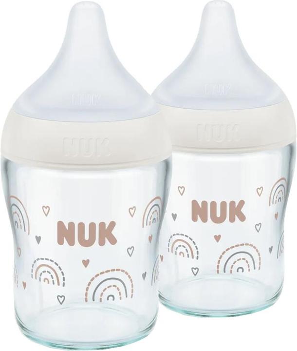 Produktbild NUK Babyflaschen Glas-Flasche 2er Pack Perfect Match 120 ml (120 ml)