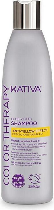 Produktbild Kativa BLUE VIOLET anti-yellow effect shampoo 250 ml (250 ml, Flüssiges Shampoo)