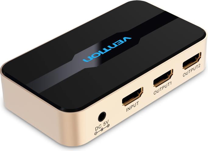 Produktbild Vention 4K/30Hz HD HDMI splitter with power supply / HDMI - x 2 output