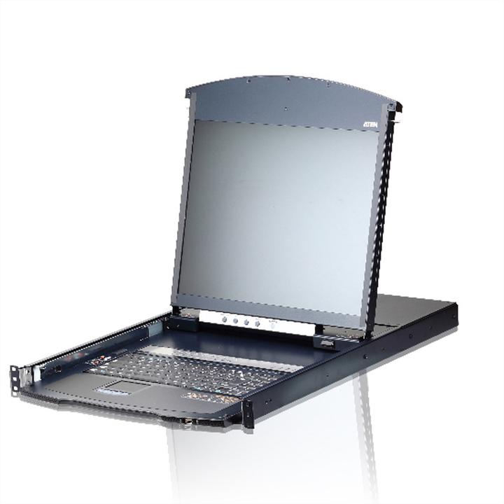 Immagine prodotto Aten KL1116VN Switch KVM over IP Cat.5 UK a 16 porte, 19" LCD, doppia guida, layout UK