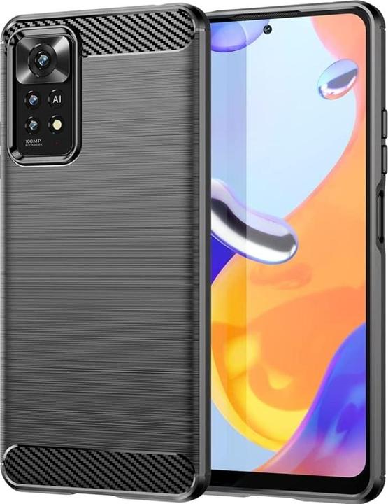 Actual product image Screenguard Xiaomi Redmi Note 11 Pro+ 5G Case Carbon Brushed Soft TPU (Xiaomi Redmi Note 11 Pro+ 5G)