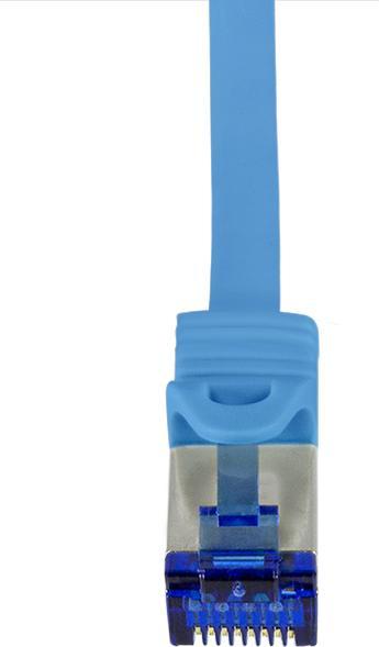 Actual product image LogiLink Patch cable Ultraflex, Cat.6A, S/FTP, 1.0 m, blue (S/FTP, CAT6a, 1 m)