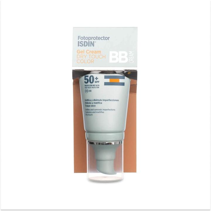 Actual product image Isdin FOTOPROTECTOR Gel Cream Dry Touch Colour SPF50 50ml (Sun cream face, SPF 50+, 50 ml)