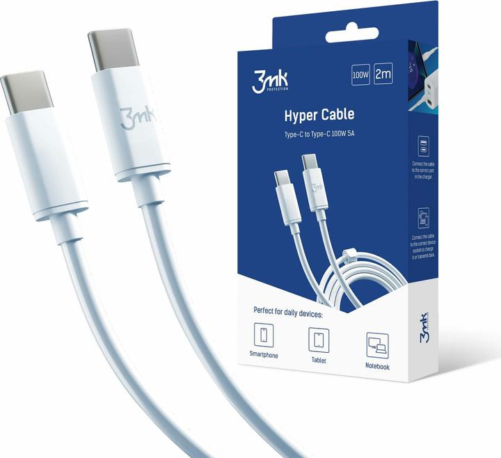 Produktbild 3MK Accessories Hyper Cable C to C 2m 100W (2 m)