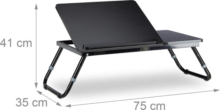 Actual product image Relaxdays Laptop table for bed