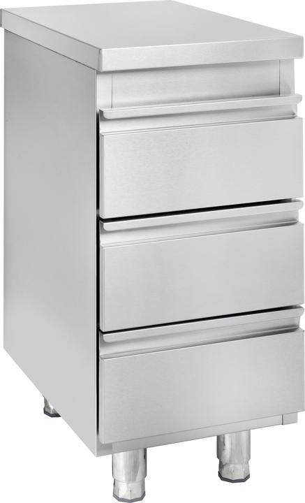 Gastro Hero Edelstahl-Schubladenschrank BASIC er Einheit