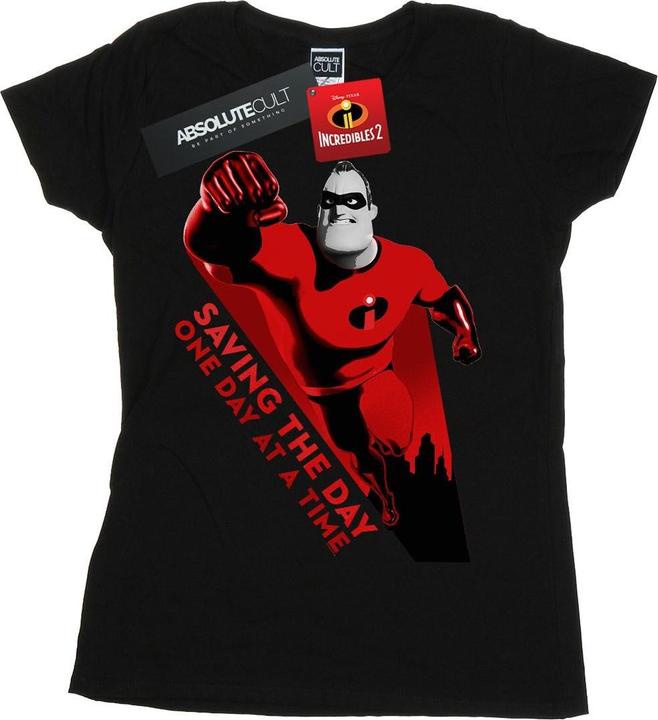 Actual product image Disney Womens/Ladies The Incredibles Saving The Day Cotton T-Shirt (S)