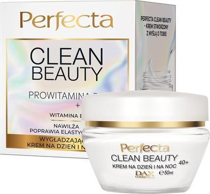 DAX PERFECTA Clean Beauty wygładzający krem do twarzy na dzień i na noc 40+ 50ml (50 ml, Tagescreme)