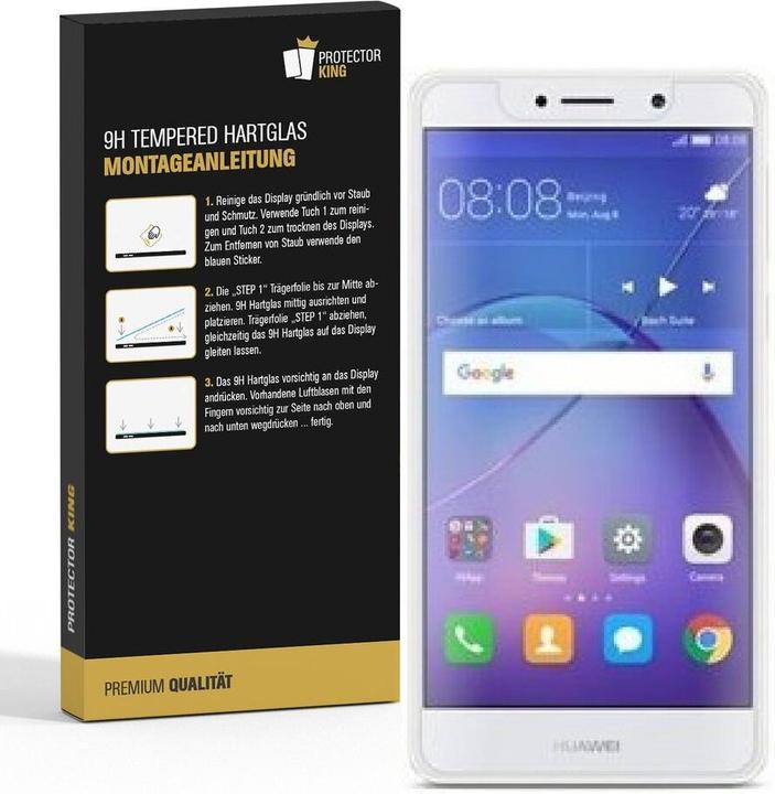 Actual product image Protectorking 3x real tempered 9H armoured glass 3D CLEAR (3 Piece, Mate 9 Lite)
