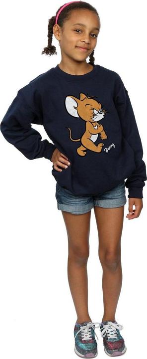 Produktbild Tom & Jerry Mädchen Angry Mouse Sweatshirt aus Baumwolle (128)