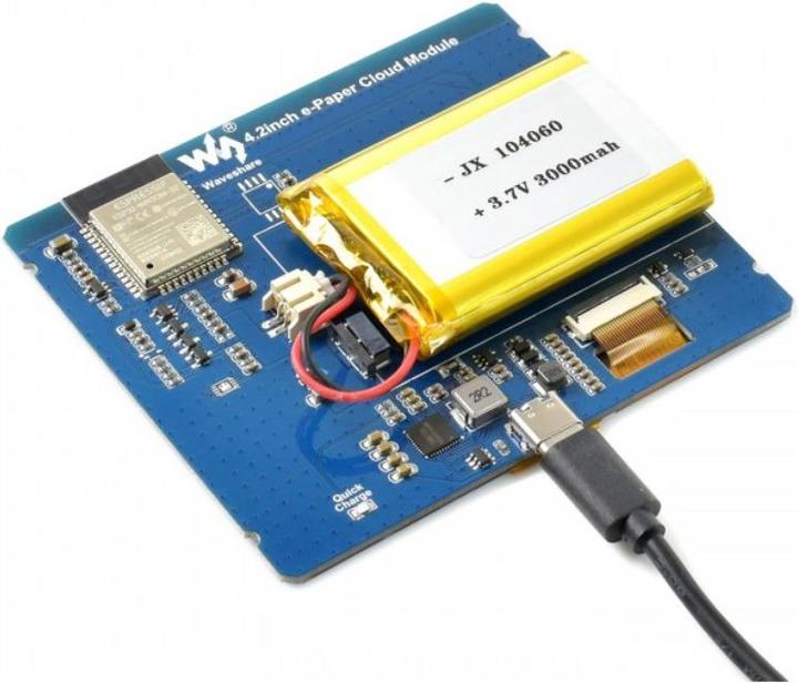 Produktbild WaveShare 4.2 Zoll E-Ink Cloud Display mit WiFi und Bluetooth