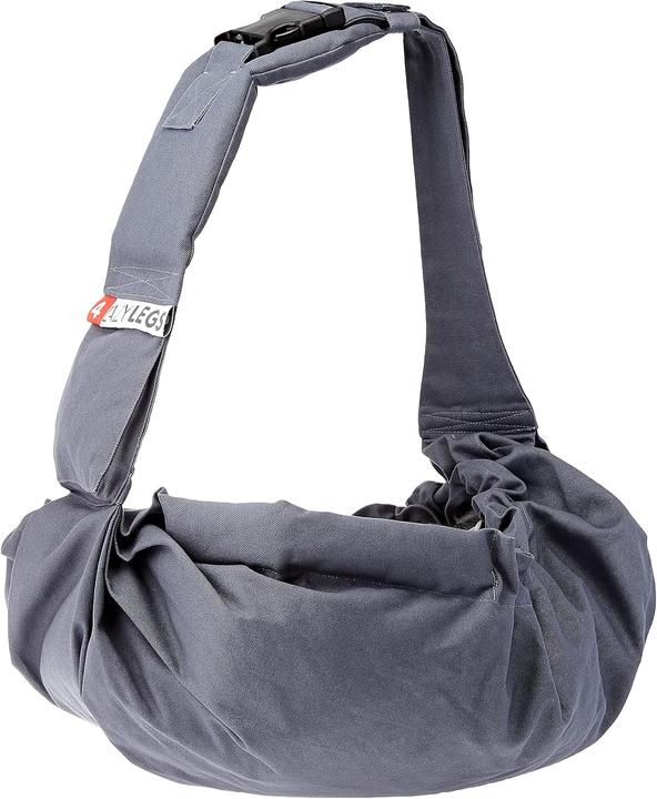 4Lazylegs Tiertransport-Tasche Canvas, Navy Blue, S (Hund, Waschbar)