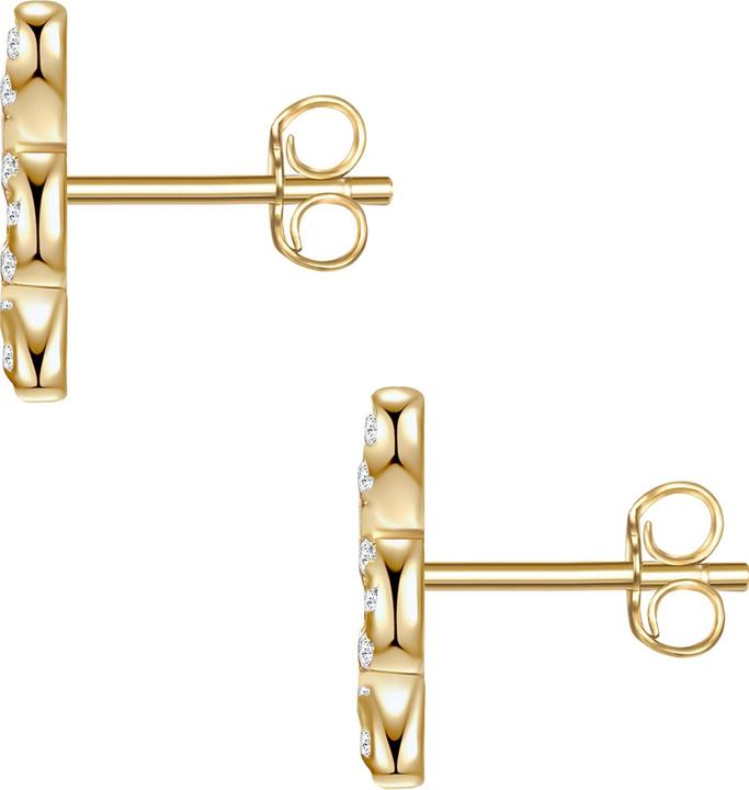 Actual product image Glanzstücke München Ladies snake sterling silver cubic zirconia yellow gold - 26615 (Sterling Silver)