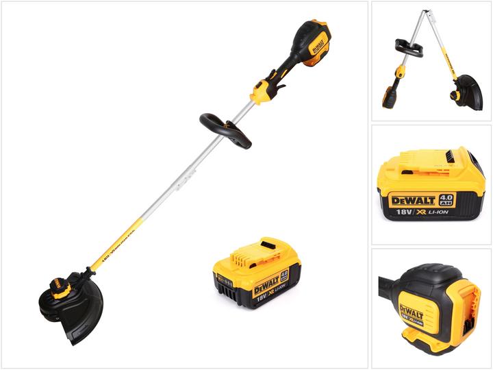 Produktbild DeWalt DCM 561 PBS 18 V Brushless Li-Ion Akku Rasentrimmer mit geteilter Welle + 1x DCB 182 18V - 4 (Trimmfaden)