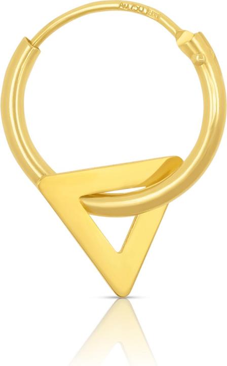 Produktbild Muau Single Creole with triangle yellow gold 750, 13mm (750/18K Gelbgold)
