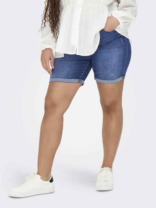 Actual product image Only Curvy CARLaola Reg destroyed denim shorts Denim shorts (42)