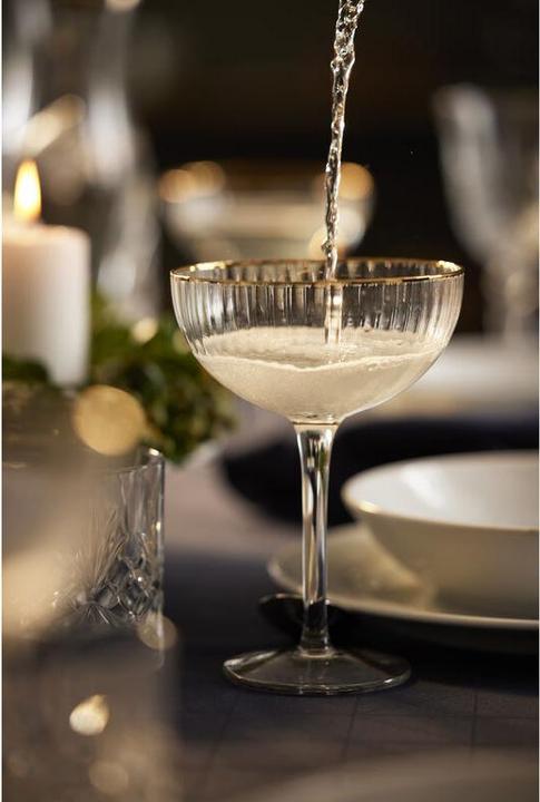 Image du produit Lyngby Verre - Palermo Cocktail glass 31 cl Gold 4 pc (3.15 dl, 4 x, Verres à apéritif)