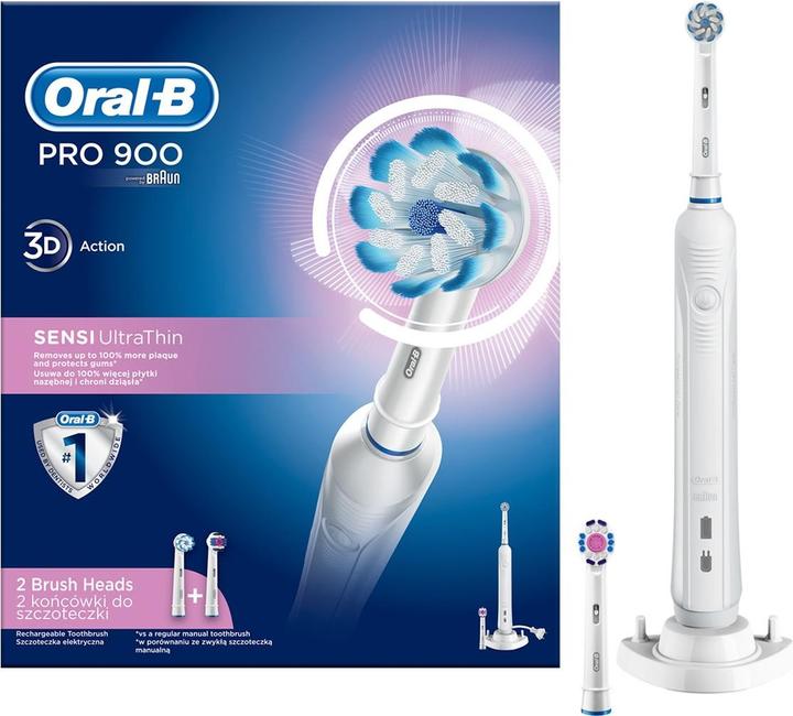 Actual product image Oral-B PRO 900 Sensi Ultrathin Adult Rotating Toothbrush (Oscillating toothbrush)