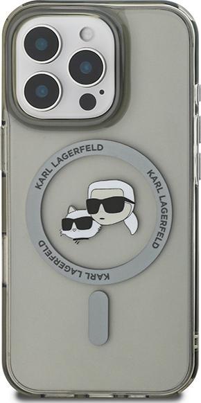 Produktbild Karl Lagerfeld KLHMP16XHLSKCK iPhone 16 Pro Max 6.9" czarny/black hardcase IML Metal Karl&Choupette (Apple iPhone 16 Pro Max)