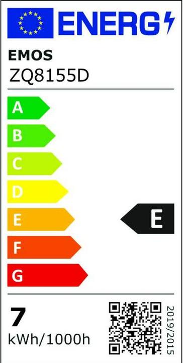 Etichetta energetica Emos Lampada LED classica (GU10, 7 W, 800 lm, 1 x, E)