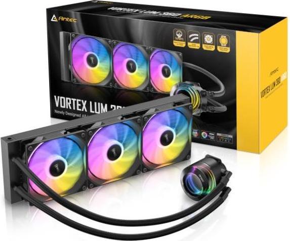 Produktbild Antec Vortex Lum 360 ARGB Waterkoeling Zwart AMD-Intel