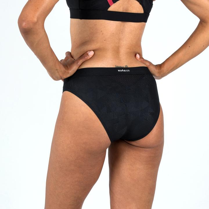 Actual product image Nabaiji Women's sports bikini bottoms - Kamyleon Geol black (44)