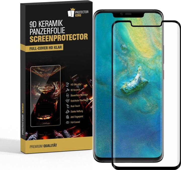 Actual product image Protectorking 3x Ceramic-Glass Full Cover HD Klar (3 Piece, Mate 20 Pro)