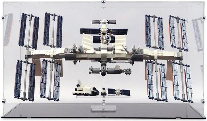 Actual product image iDisplayit Acrylic display for LEGO® 21321 International Space Station (With black base)