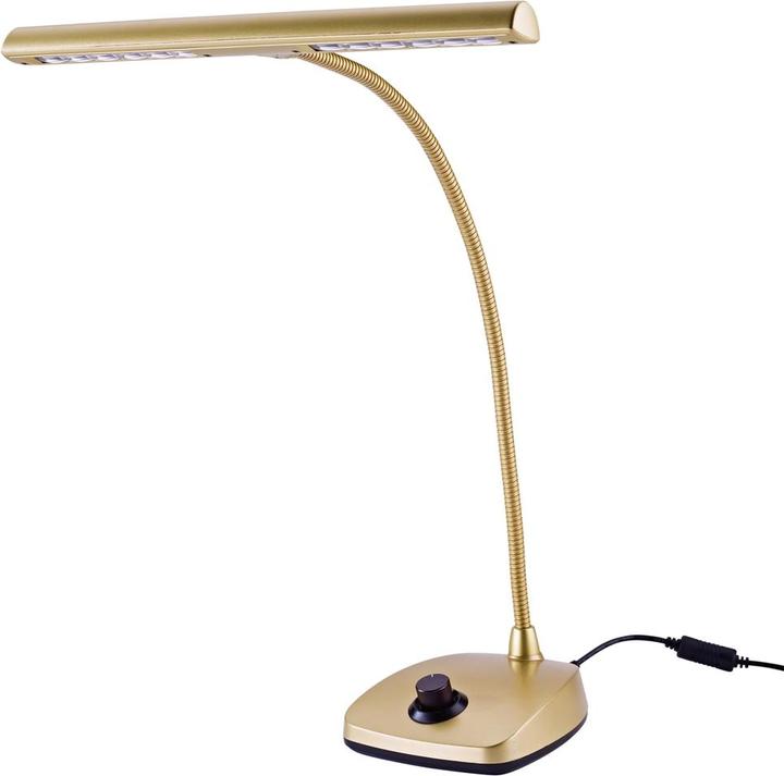 Image du produit K&M 12298 Lampe à LED pour piano - couleur or (Lumière de pupitre)
