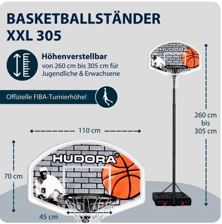 Actual product image Hudora Basketball Stand PRO XXL