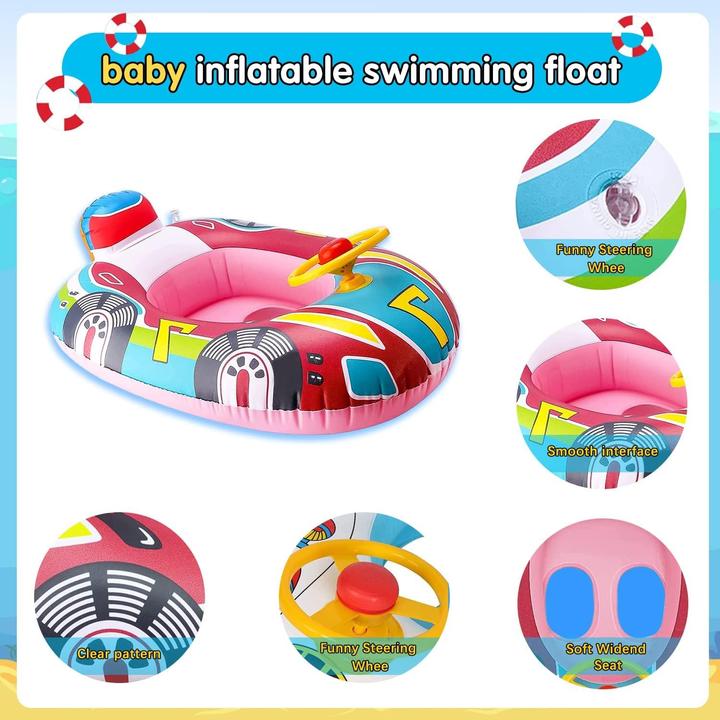 Image du produit Splash & Fun Kid Car gonflable, siège de natation pour bébé 60x45cm