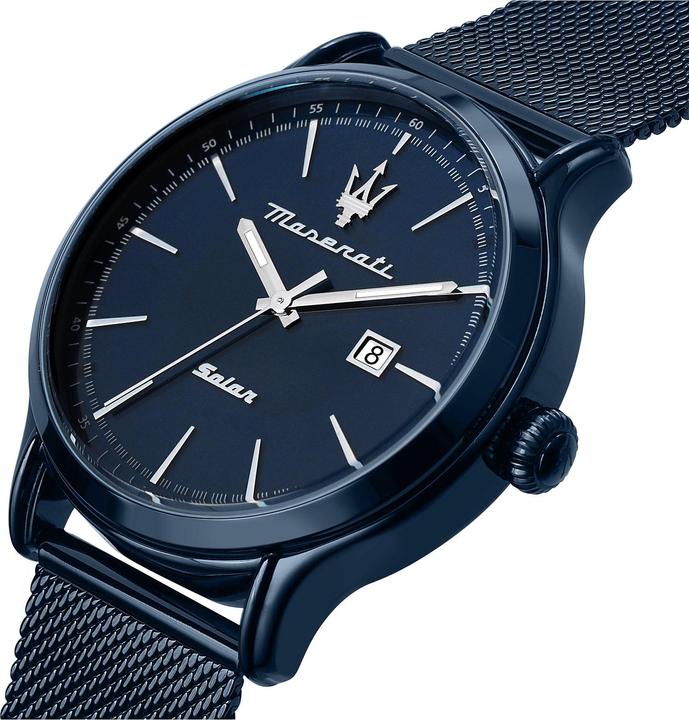 Immagine prodotto Maserati R8853149001 Blu Solare 45mm 10ATM (Orologio da polso analogico, 45 mm)