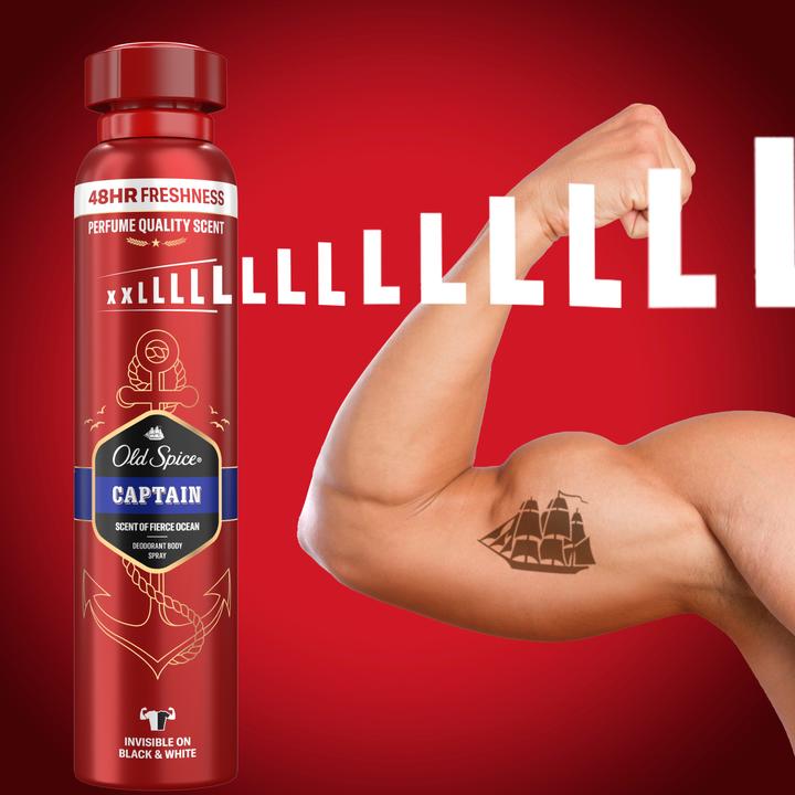 Actual product image Old Spice Deodorant spray 250ml Captain (Spray, 250 ml)