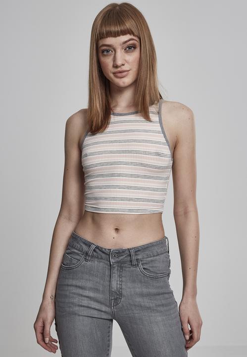 Produktbild Urban Classics Ladies Rib Stripe Cropped Top (XS)