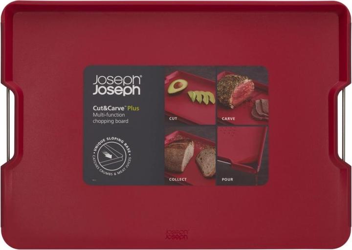 Actual product image Joseph Joseph Cut & Carve Plus Cutting Board Extra Large - Red
