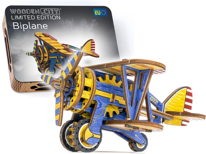 Actual product image WoodenCity WOODEN CITY 3D Puzzle Biplane Limited Edition 65 pieces (65 pieces)