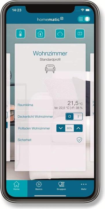 Actual product image Homematic IP Smart Home Wireless Motion Detector with Twilight Sensor Outdoor (12 m)