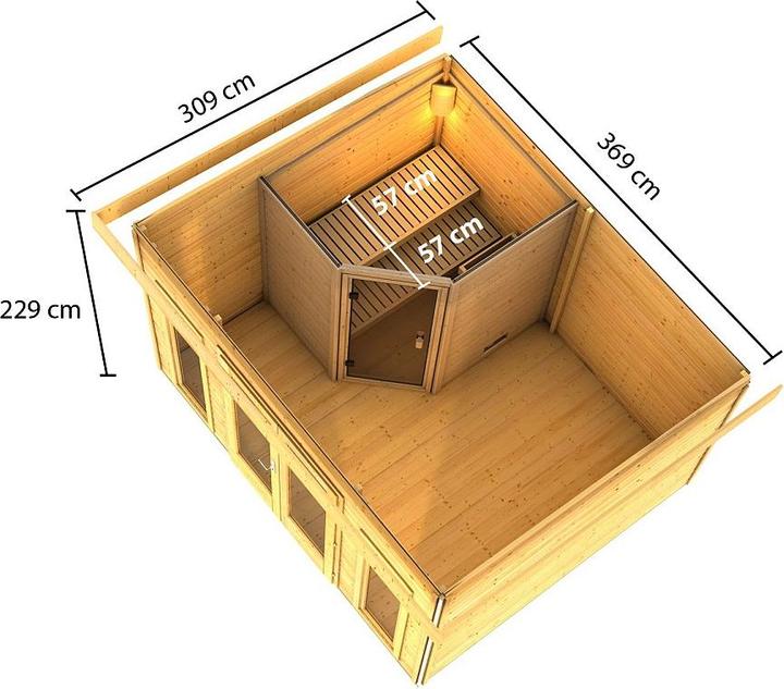 Image du produit Karibu Sauna Mainburg 2 Set A