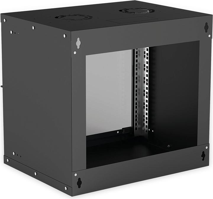 Intellinet 48,30cm (19") Wandverteiler Basic Line 9HE schwarz (BxHxT) 540 x 487 x 400 mm (9 HE, 19 Zoll Rack)