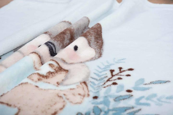 Actual product image Babybest Penguin Microfibre Fluffy Blanket (75 x 100 cm)