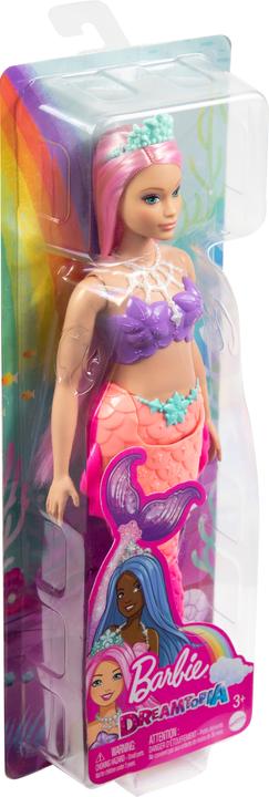 Actual product image Barbie Dreamtopia mermaid doll (curvy, pink hair), toys from 3 years old