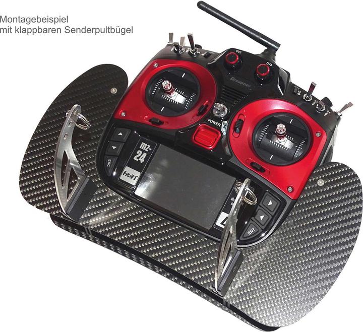 Image du produit AHLtec pupitre émetteur graupner mz-18/mz-24 pro carbone avec étrier standard de pupitre émetteur, sans