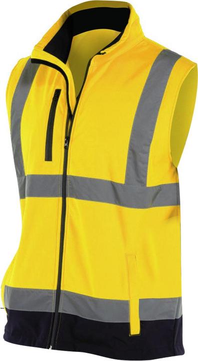 Actual product image Yoko Hi Vis Softshell Work Vest Bodywarmer (S)